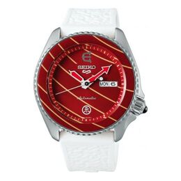 Часы Seiko 5 Sports Series EVISEN SKATEBOARDS Limited Edition Watch, белый srpf95 | white