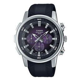 Часы Casio Dress Classic Analog Watch 'Black Purple Silver', фиолетовый mtp-e505-6av | purple
