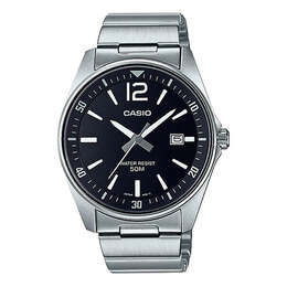 Часы Casio Male DRESS Japan / South Korea Fashion Quartz Silver Analog, серебряный mtp-e170d-1bvdf | silver