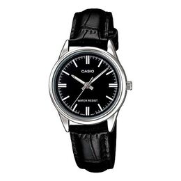 Часы Casio RetroPointer SeriesWatch ClassicLeather Black Quartz Waterproof Black Dial Black Analog, черный ltp-v005l-1a | black