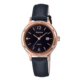 Часы Casio Analog SHEEN Sapphire Crystal Quartz Waterproof Black Digital, черный she-4533pgl-1aupr | black