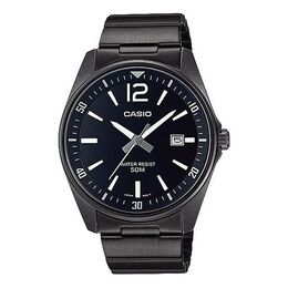 Часы Casio Male DRESS Japan / South Korea Fashion Sports Black Analog, черный mtp-e170b-1bvdf | black