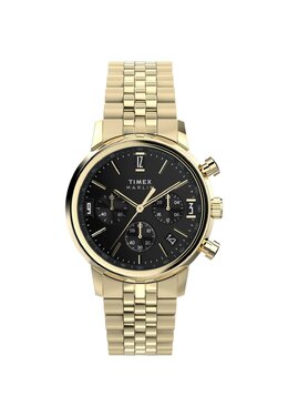 Часы с хронографом MARLIN QUARTZ 40MM TWO TONE CASE DIAL Timex, золотой tx154m03e-f11 | gold tone