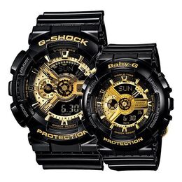 Часы Casio G-Shock Analog-Digital 'Black Gold', черный/золото ba-110-1apr+ga-110gb-1apr | black gold