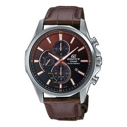 Casio Часы Waterproof EDIFICE Sapphire Crystal Brown Brow Analo Brown Gradient Mens Brown Analog, коричневый efb-670sbl-5avupr | brown