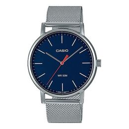 Часы Casio Male DRESS Japan / South Korea Fashion Waterproof Sports Blue Analog, синий mtp-e171m-2evdf | blue