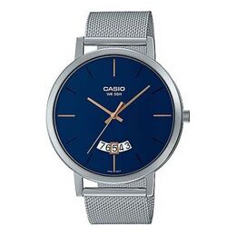 Часы Men's Casio Metallic WR50M waterproof Watch Mens Blue Analog, синий mtp-b100m-2evdf | blue