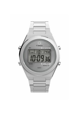 Цифровые часы QUARTZ CONTINENTAL Timex, серебряный tx152m0oh-d11 | silver tone