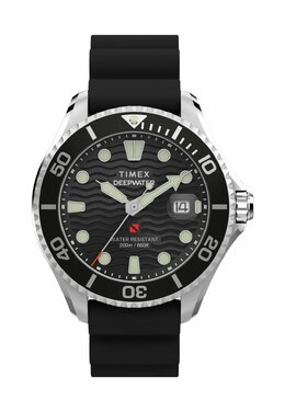 Часы QUARTZ ANALOG DEEP WATER MERIDIAN 200 Timex, черный tx152m0of-q11 | black