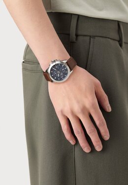 Часы с хронографом JAMESON Tommy Hilfiger, коричневый to152m0e4-o11 | brown/silver-coloured/blue