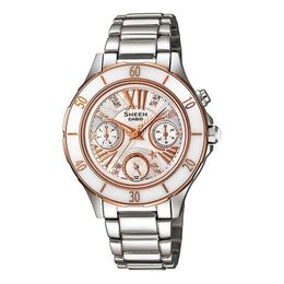Часы Casio Waterproof Sports SHEEN Sapphire Crystal Gold Analog, золотой she-3505sg-7au | gold