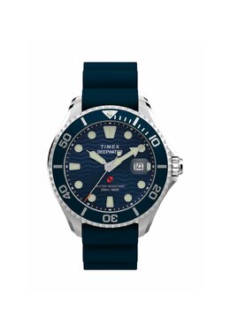 Часы QUARTZ ANALOG DEEP WATER MERIDIAN 200 Timex, синий tx152m0of-k11 | blue