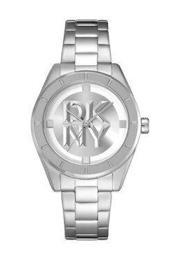 Часы QUARZ CHAMBERS MIDI DKNY, серебряный dk151m09t-d11 | silber