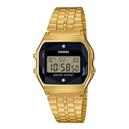 Часы Casio Waterproof Quartz Unisex Mens Gold Digital, золотой a159wged-1 | gold