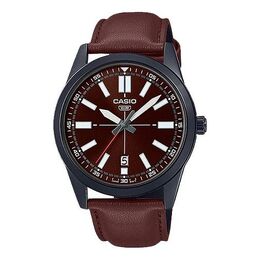 Часы Casio Dress Pointer Display Analog Watch 'Metallic Brown', коричневый mtp-vd02bl-5e | brown