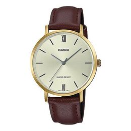 Часы Casio Quartz Waterproof Brown Analog, коричневый ltp-vt01gl-9b | brown