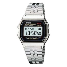 Часы Casio Classic Bracelet Unisex Waterproof Mens Silver Digital, серебряный a159w-n1df | silver