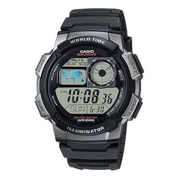 Часы Casio G Shock Quartz Sports Waterproof Mens Black Digital, черный ae-1000w-1b | black