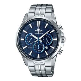 Часы Casio Waterproof EDIFICE Sapphire Crystal Solar Powered Mens Blue Analog, синий efb-540sbd-2avupr | blue