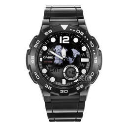 Часы Casio Outdoor Sports Multi-function Waterproof Mens Black Analog, черный aeq-100w-1avdf | black