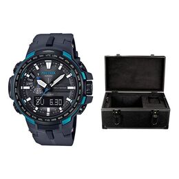 Часы Casio Waterproof Sports Solar Powered Mens Black Analog/Digital Combo, черный prw-6100y-1apr | black