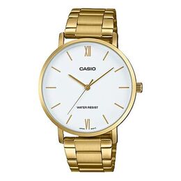 Часы Casio Dress Analog Watch 'Gold White', белый mtp-vt01g-7b | white