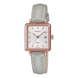 Часы Casio Quartz Waterproof Sapphire Crystal SHEEN Gray Strap Gray Analog, серый she-4537gl-7auprd | gray
