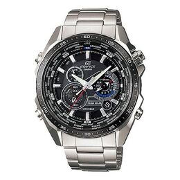 Часы Casio EDIFICE Solar Powered Stainless Steel Strap Quartz Waterproof Black DialSilver Strap Mens BlackSilver Analog eqs-500db-1a1 | blacksilver