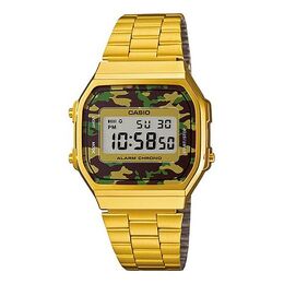 Часы Casio G Shock Waterproof Mens Gold Digital, золотой a168wegc-3 | gold