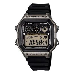 Часы Casio G Shock Waterproof Mens Black Digital, черный ae-1300wh-8a | black