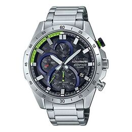 Часы Casio EDIFICE Waterproof Sports Sapphire Crystal Solar Powered Mens, синий efr-571at-1a | blue