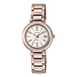 Часы Casio Waterproof SHEEN Quartz Sapphire Crystal Rose Gold Analog, золотой she-4531cg-7aupr | gold