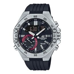 Часы Casio Bluetooth Waterproof EDIFICE Sports Sapphire Crystal Quartz Solar Powered Mens Silver Analog/Digital Combo, серебряный ecb-10yp-1apr | silver