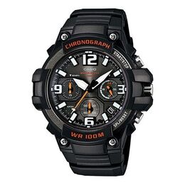Часы Casio Waterproof Sports Quartz Mens Black Analog, черный mcw-100h-1avdf | black