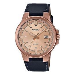 Часы Casio Male DRESS Japan / South Korea Fashion Sports Rose Gold Analog, золотой mtp-e173rl-5avdf | gold