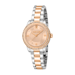 Roberto Cavalli Glam Rose Gold-tone Dial Ladies Watch - rc5l090m0095