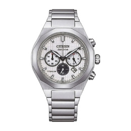 Citizen Zenshin Senkei Chronograph Silver Dial Ladies Watch CA4690-51A