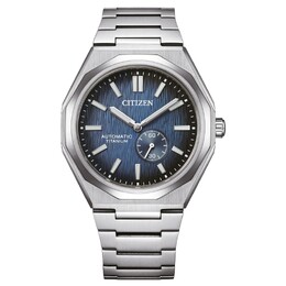 Citizen Zenshin 60 Automatic Blue Dial Mens Watch NK5020-58M