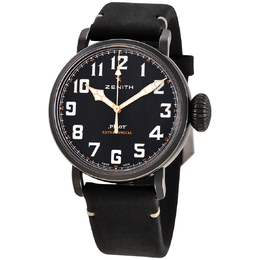 Pre-owned Zenith PILOT Type 20 Automatic Mens Watch Ref. 11.2432.679/21.C900 Black Aged