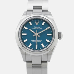 Rolex Oyster Perpetual 276200 Automatic Stainless Steel Blue Dial Women's Watch