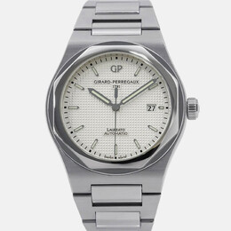Girard-Perregaux Laureato 81000-11-131-11A Silver Sunburst Automatic Stainless Steel Men's Watch 41mm