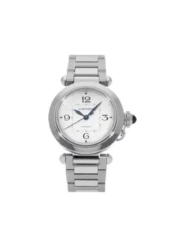 Cartier Pasha Automatic Round Silver Case Watch