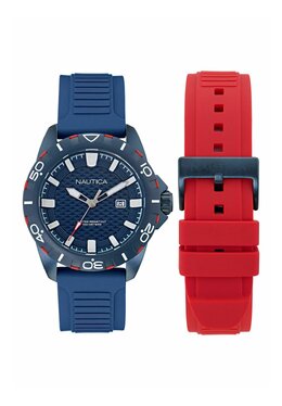 Часы QUARTZ SET Nautica, синий n0052m02n-k11 | blue and red
