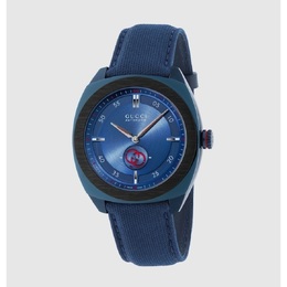 Gucci Interlocking G Automatic Mens Blue Dial Watch YA142331
