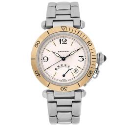 Pre-owned Cartier Pasha Automatic Mens Watch W31012H3