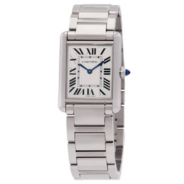 Cartier Tank Must SolarBeat Quartz White Dial Watch WSTA0122