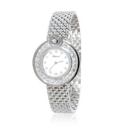 Pre-owned Chopard Happy Diamond Diamond White Dial Ladies Watch 204407-1003