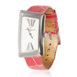 QCW-SV Pre-Owned Vacheron Constantin 1972 Cambree Silver Dial Ladies Watch