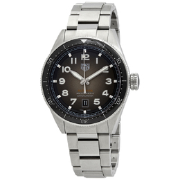 Pre-owned Tag Heuer Autavia Smokey Black Dial Mens Watch wbe5114.eb0173