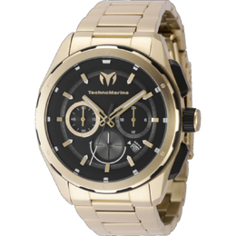 Technomarine Ocean Chronograph GMT Quartz Black Dial Mens Watch tm-318097
